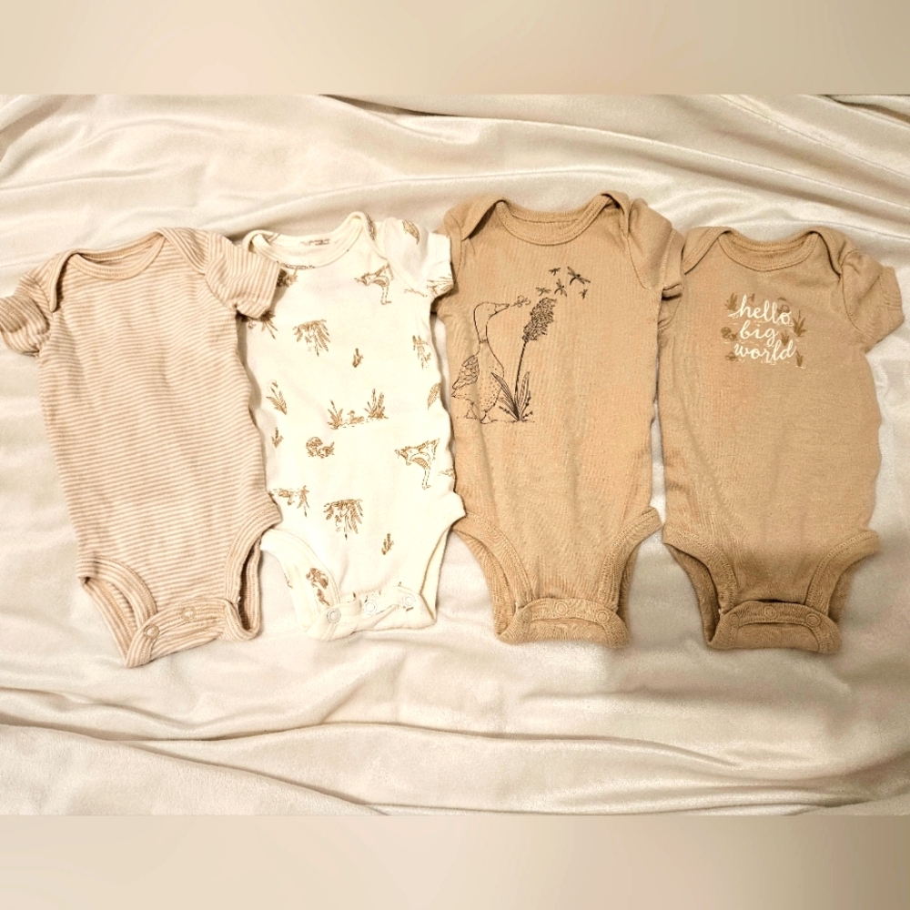 Carter's Neutral Tones Bodysuits Set